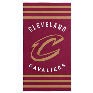 Cleveland Cavaliers NBA Stripes Beach Towel 30 x 60 inches - 1 of 4
