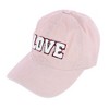 David & Young Women's Chenille Love Lettered Baseball Cap Hat - 2 of 4
