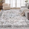 Washable Area Rug – Boho Large Vintage Soft Rug, Non-Slip Dining Room & Living Room Carpet, Bedroom, Entryway, Kitchen & Department Floor Mat - 4 of 4