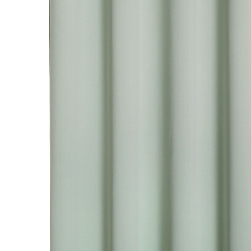Kate Aurora Hotel Living 2 Pack 100% Blackout Grommet Top Sage Green Curtain Panels, 4 of 8