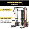 Multi-Function Power Cage 2000LB Capacity With Dual Independent Pulley System+Adjustable Cable Crossover for Home Gym&Garage Workouts - 4 of 4