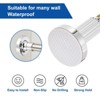 Unique Bargains Carbon Steel Adjustable No Drilling Expandable Shower Curtain Rod - 3 of 4