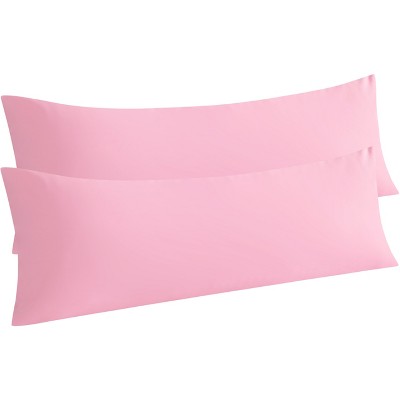 2 Pack Brushed Microfiber Body Pillowcases, Super Soft Body Pillow Cover with Envelope Closure - NTBAY