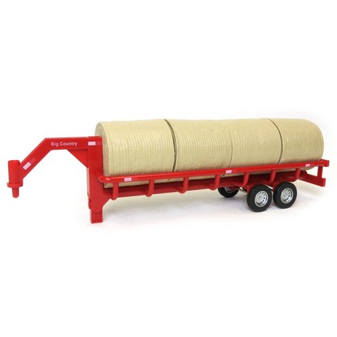 Big Country Toys 1/20 Gooseneck Round Bale Trailer with 4 Round Bales 440