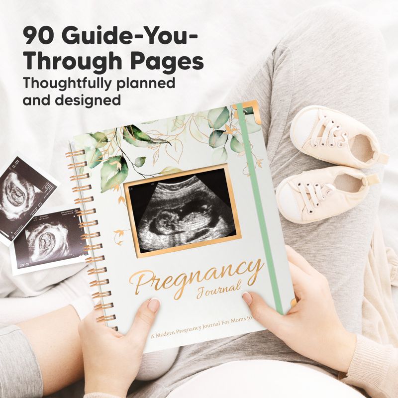 KeaBabies Pregnancy Journal, Pregnancy Announcements, 90 Pages Hard Cover Pregnancy Book For Mom To Be Gift, 2 of 10