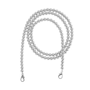 Unique Bargains Faux Pearl Handbag Strap Silver Tone 1 Pc - 1 of 4