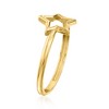 Ross-Simons Italian 10kt Yellow Gold Star Ring Size 7 - 2 of 3