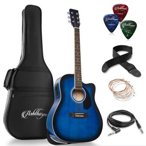 Ashthorpe Full-Size Cutaway Dreadnought Acoustic Electric Guitar Package with Premium Tonewoods - 1 of 4