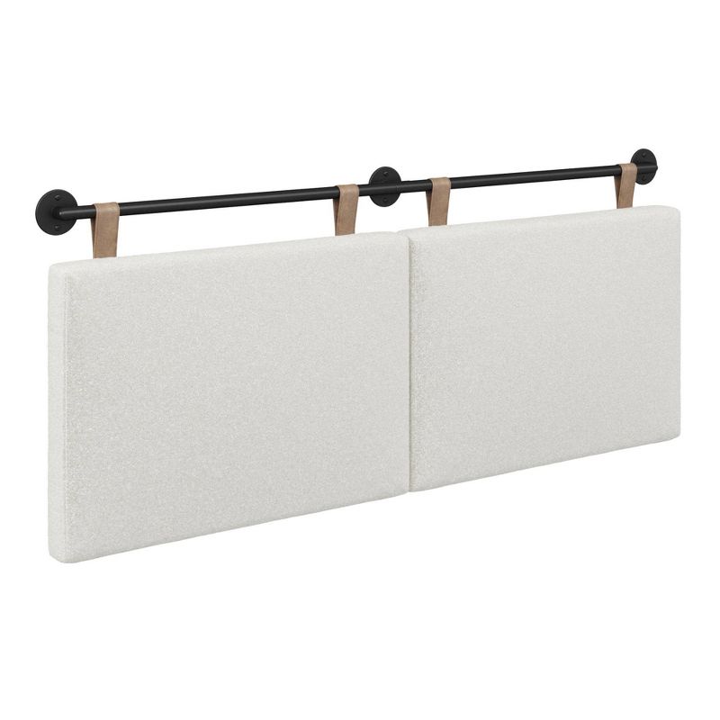 Full/Queen Charlie Boucle Kids&#39; Headboard Cream - Nathan James, 2 of 8