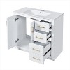 YOOCOZZ 36'' Freestanding Bathroom Vanity with Ceramic Sink,3 Drawers and Soft Closing Doors - 4 of 4