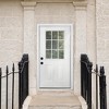 Lirago Fiberglass Front Doors 36  inch  x 80  inch  White with Brickmould 6 9/16 inch  Vinyl Frame 9 Lite Low E Glass Right Hand Inswing - 4 of 4
