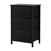 FONTOI Storage Cabinets with Multi-Drawer Locker, Timeless Design, Space-Saving for Modern Interiors, Black, 17.7"*11.8"*26.4" - 3 of 4