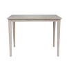 Solid Wood 30"X 48" Dining Table Weathered Gray - International Concepts - 2 of 4
