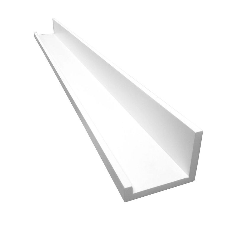 48&#34; x 4.5&#34; Picture Ledge Wall Shelf White - Inplace, 4 of 5