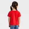 Toddler Girls' Valentine's Relaxed T-Shirt - Cat & Jack™ Medium Red - 2 of 4