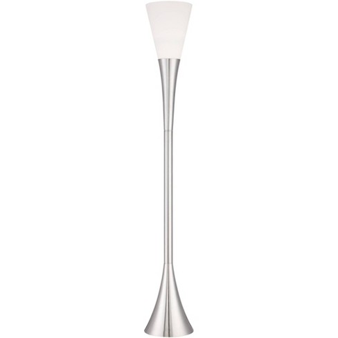 Brushed nickel deals torchiere floor lamp