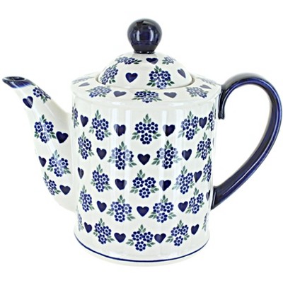 Blue Rose Polish Pottery A72 Andy Large Teapot