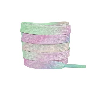 INSPIRE CHIC Tie-Dye Flat Shoe Laces Shoestrings for Sneakers Hiking Shoes 0.31'' 1 Pair - 1 of 4