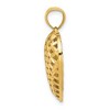 Black Bow Jewelry 14k Two Tone Gold Reversible Filigree and Basket Weave Heart Pendant - 2 of 4