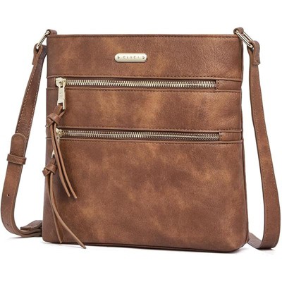 Small Crossbody Purse for Women Compact Vegan Leather Purse with Multi Pockets Shoulder Handbags for Travel