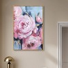 Art Remedy Pink Flowers with Gold Leaves Beach Life Inspired Wall Art Framed - 2 of 4