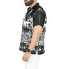 LA LEELA Men's Hawaiian Shirts Short Sleeve Button Down Shirt Mens Hawaii Shirts Boho Holiday Casual Summer Beach Shirts for Men Funny - 3 of 4