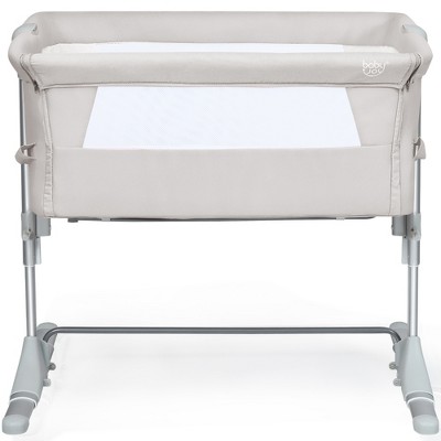 Image of Costway Portable Baby Bed Side Sleeper Infant Travel Bassinet Crib W/Carrying Bag Beige