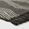 Modern Diamond Tapestry Rectangular Woven Outdoor Rug Charcoal Gray - Threshold™ - image 3 of 4