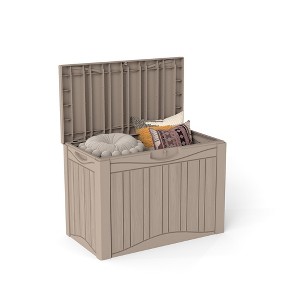 Decksplore 35/50/90/100Gal Deck Box, Outdoor Storage Box, Patio Gardening Tools, Water and UV Resistant for Patio - 1 of 4