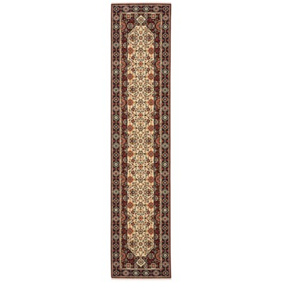 Oriental Weavers Lilihan 1802W Red/ Ivory Indoor Area Rug - 2'6" x 12'