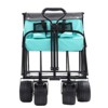 FURNIinspire Outdoor Serving Carts 440lbs Collapsible Foldable Wagon Cart with Strapping System for Camping Sports, Blue, 35.04"*22.44"*38.58" - 4 of 4