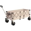 RISOKEYS Extra Long 300L Collapsible Wagon Cart with All-Terrain Wheels,220LB Capacity - Heavy Duty Foldable Utility Cart for Camping,Beach - 2 of 4