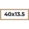 PosterPalooza | 40x13.5 Wood Antique Frame with UV Acrylic, 4 Finishes: Bronze, Gold, Silver, and Black - 2 of 4