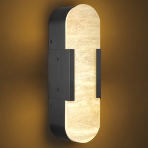 CityFurn 13.8''/20'' LED Alabaster Wall Sconces for Bathroom - 1 of 4