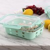 Gibson 35 Ounce Glass Container with Snap On Lid in Mint - 4 of 4