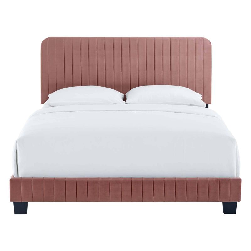 Celine Channel Tufted Performance Velvet Traditional Bed - Modway, 5 of 8