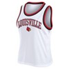 NCAA Louisville Cardinals Women's White Mesh Tank Top - 2 of 3