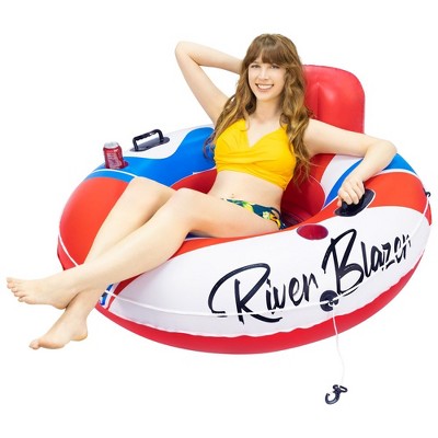 2025 Upgraded Sunlite Sports Heavy-Duty River Tube, Premium Inflatable Water Float for Lake & River, Outdoor Rafting & Recreational Fun