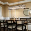 Rennnsan Erynore 48"W 6-Light Rectangle Crystal Industrial Dimmable Kitchen Island Pendant in Black - 4 of 4