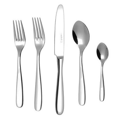 20pc Stainless Steel Viggo Silverware Set Black - Fortessa Tableware  Solutions