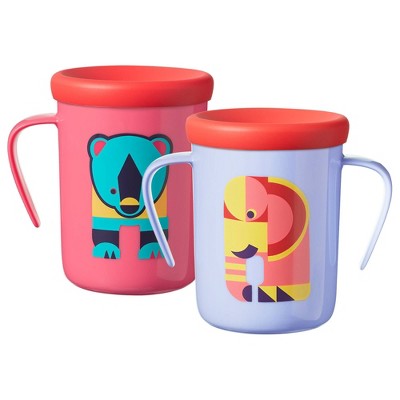 Tommee Tippee 2pk 360 Trainer Cup - Elephant/Bear - 7oz