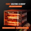 VEVOR Commercial Pizza Oven Countertop, 14" Double Deck Layer, Stainless Steel Electric Pizza Oven with Stone and Handle - 4 of 4