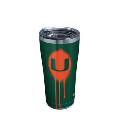 NCAA Miami Hurricanes 20oz Graffiti Stainless Steel Tumbler