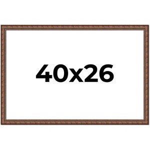 PosterPalooza | 40x26 Modern Bamboo Picture Frame, UV Acrylic, 5 Finishes - 1 of 4