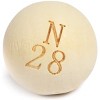 7/8 Inch 75 Wooden Bingo Balls with Engraved Numbers New 