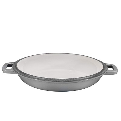 Gray Enameled Cast Iron Dutch Oven and Skillet Set, 5 Quarts