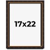 PosterPalooza | Modern Shadow Box 1" Depth Brown Picture Frame - UV Acrylic, Backing, Hanging Hardware - 2 of 4