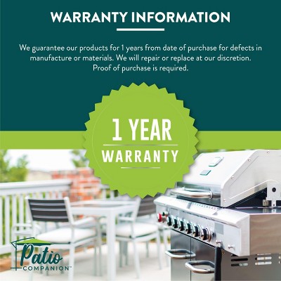 Heavy-Duty Black Polyester BBQ Grill Cover, All-Weather Design