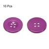 Unique Bargains Resin Craft DIY Round Flat 4-Hole Replacement Sewing Buttons 10 Pcs - 3 of 4