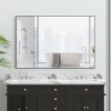 Oversized Rectangle Bathroom Mirror with Frame Decorative Large Wall Mirrors,Vertical or Horizontal Wall Mounted mirror with Aluminum-The Pop Home - image 2 of 4